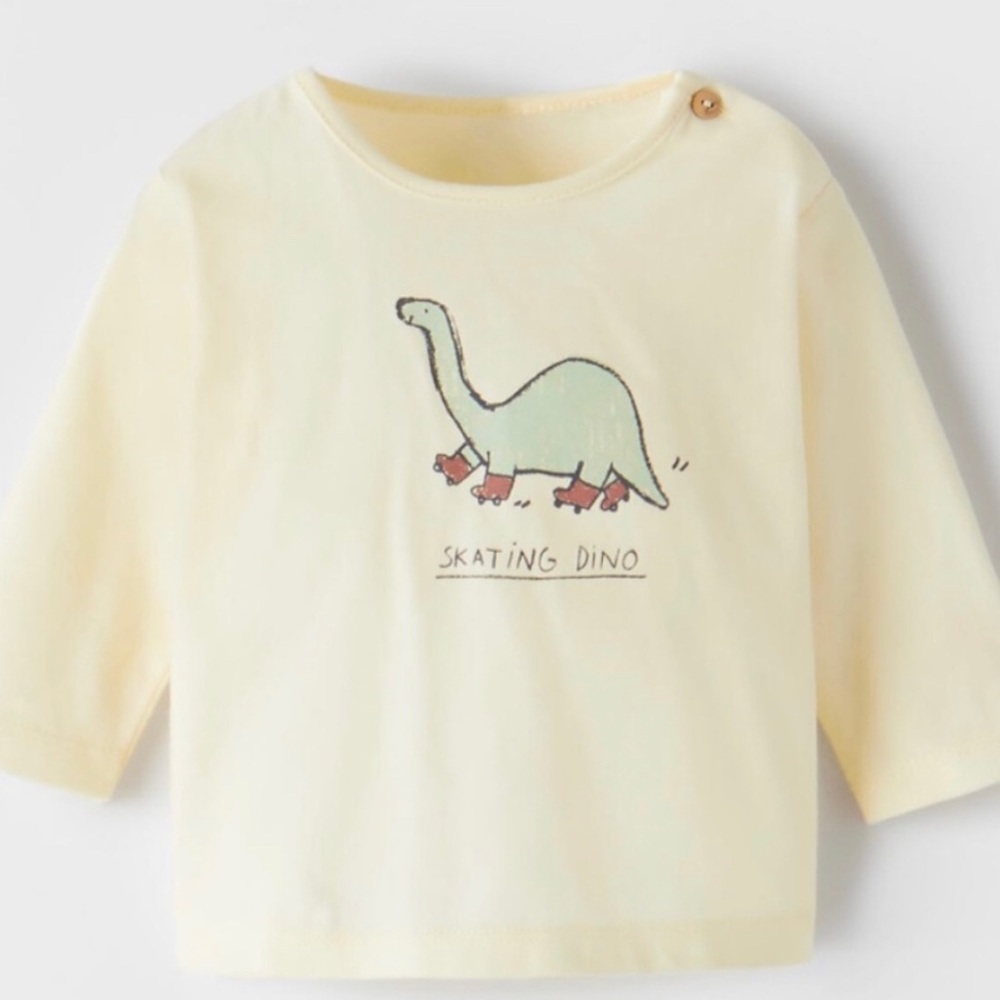 Zara Long sleeve Dino 🦕 Top